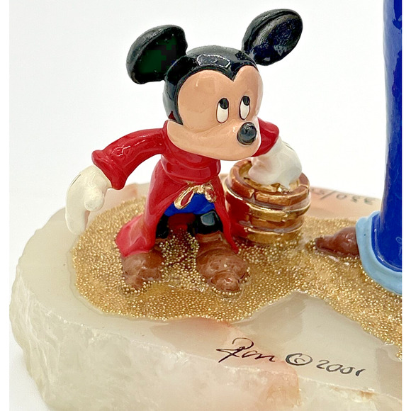 2001 Ron Lee Disney Mickey Mouse Sorcerer Yensid Figurine #330/500 SKU192 - Picture 7 of 11